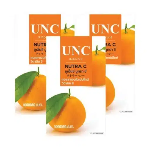 UNC Nutra C คอลลาเจน วิตามินซีเข้มข้น C-1000 มก. 10 แคปซูล