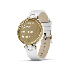 สมาร์ทวอทช์ Garmin Lily Light Gold White Leather