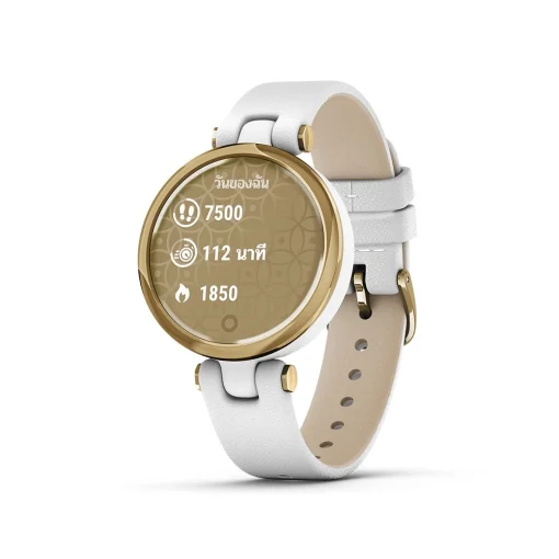 สมาร์ทวอทช์ Garmin Lily Light Gold White Leather