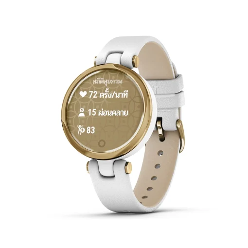 สมาร์ทวอทช์ Garmin Lily Light Gold White Leather - Image 2